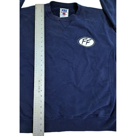 Fleet Feet Running Club Vintage Russell Sweatshirt Sweater Blue Large Carson - Picture 10 of 11